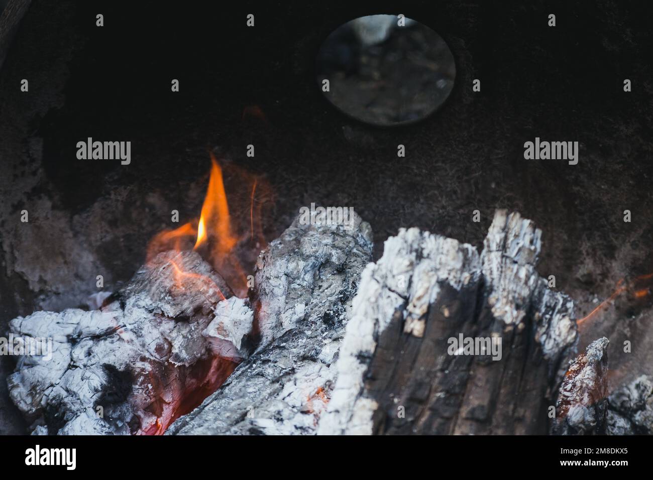 Embers of a bonfire, fire, candle Stock Photo Alamy