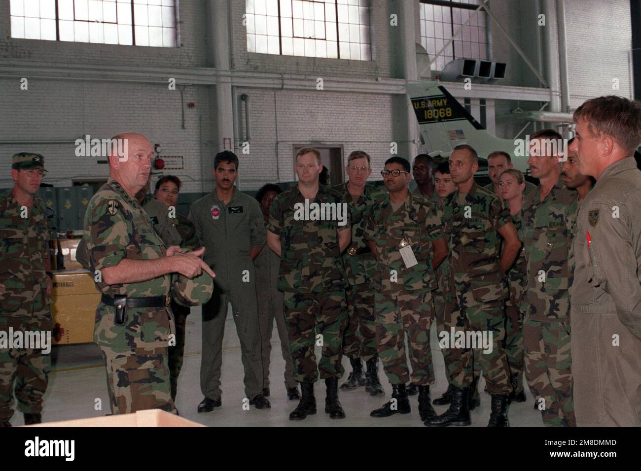 GEN Gordon R. Sullivan, vice chief of staff of the Army, speaks with
