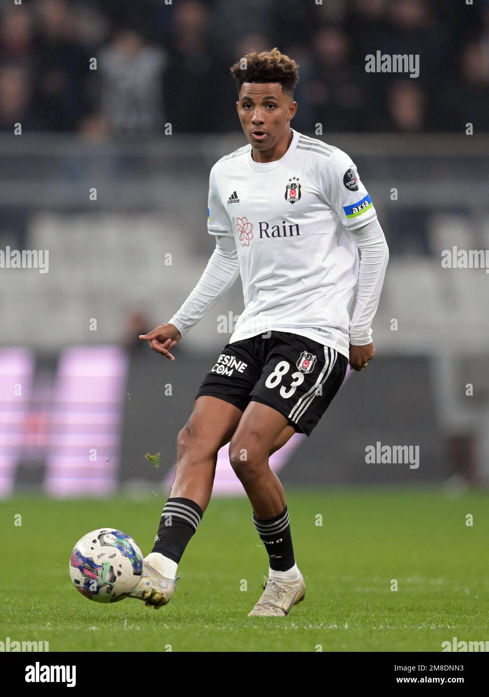 ISTANBUL - Umut Meras of Besiktas JK during the Turkish Super Lig match  between Besiktas AS and Kasimpasa AS at Vodafone Park on January 7, 2023 in  Istanbul, Turkey. AP