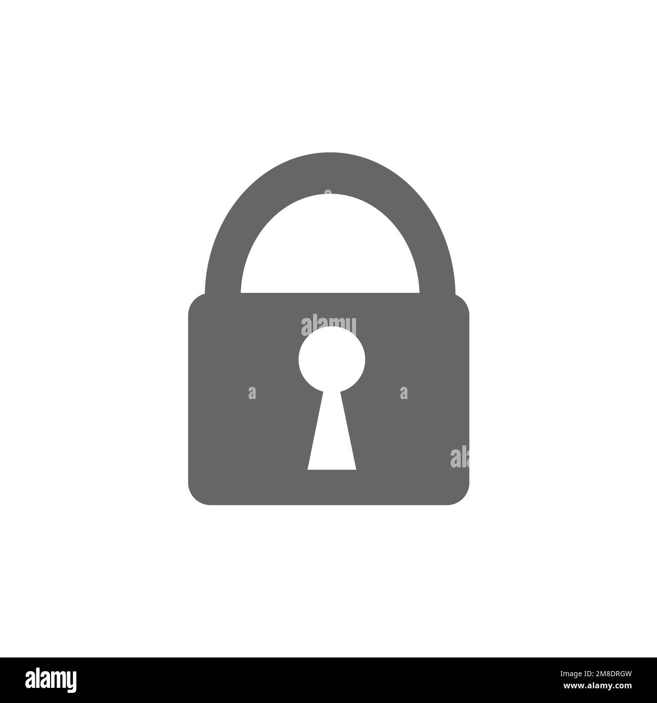 Lock icon, business graphics resources, vector illustration Stock