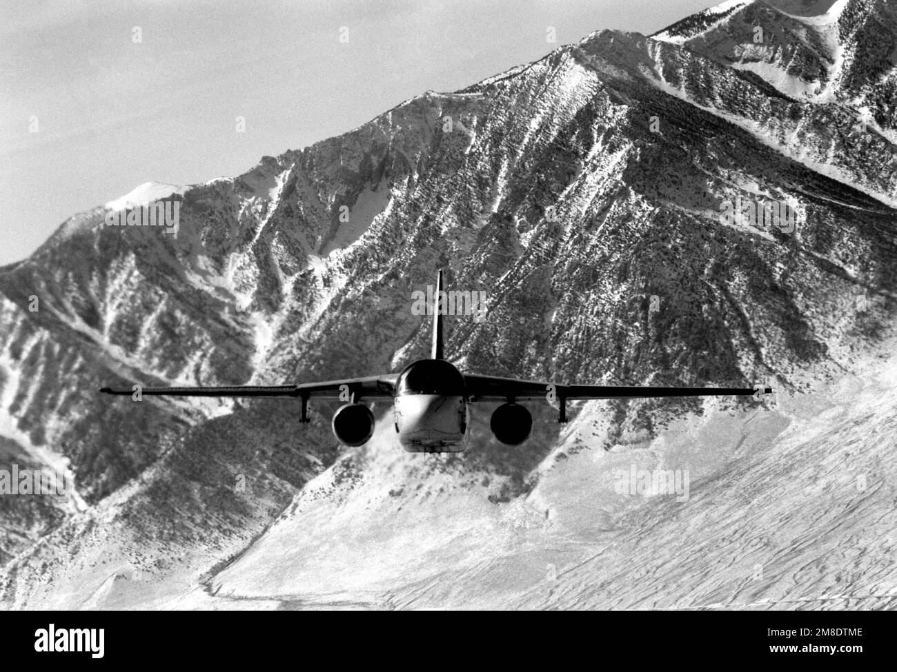 An Air Anti-submarine Squadron 38 (VS 38) S-3A Viking aircraft passes ...