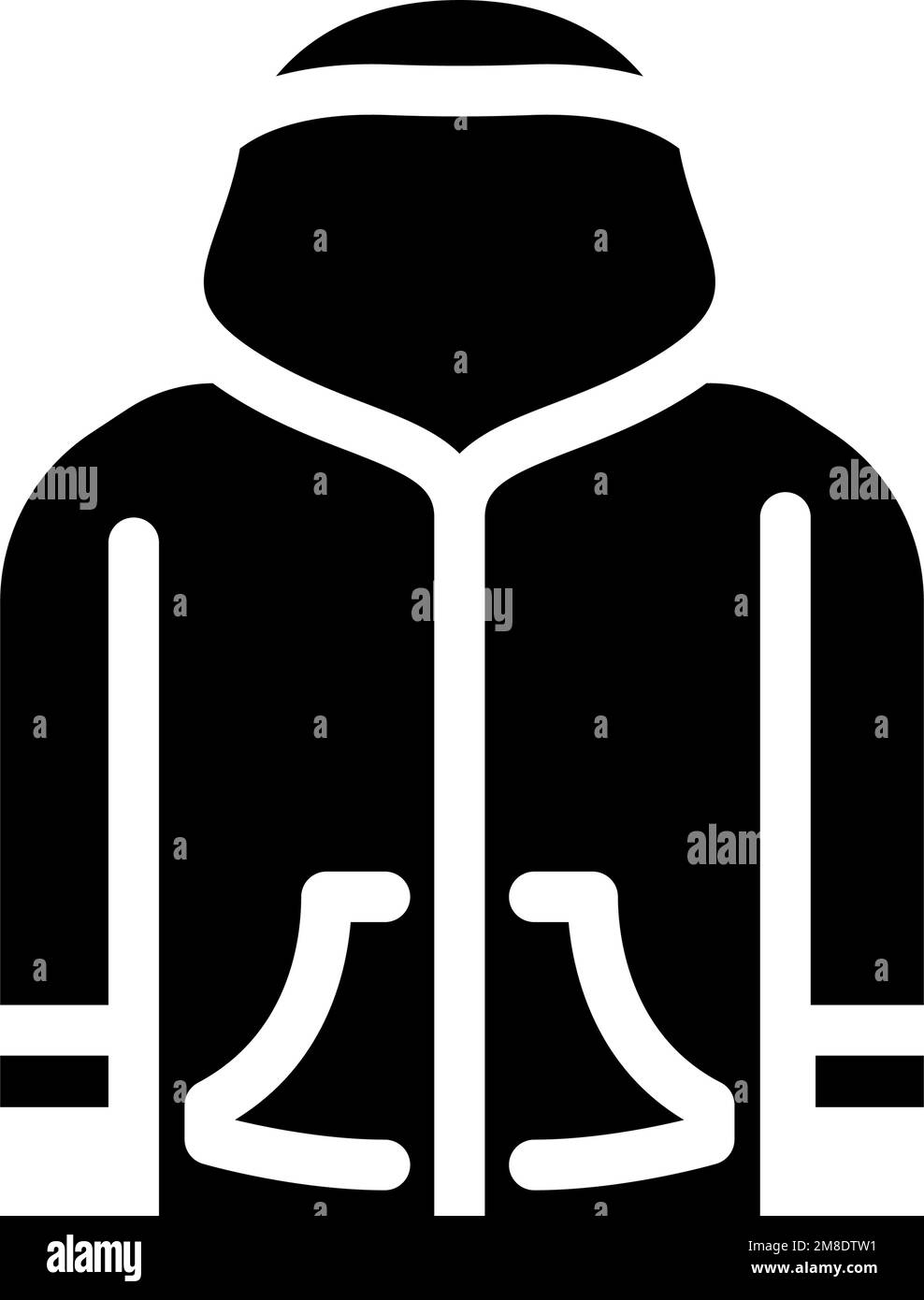 hoodie boy baby cloth glyph icon vector illustration Stock Vector