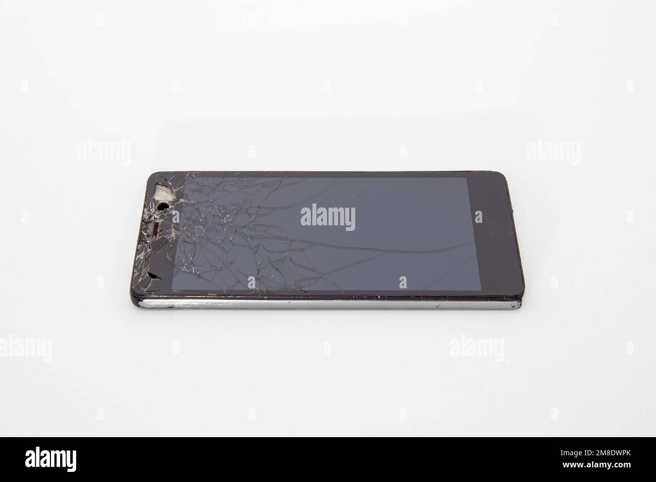 Broken mobile phone, parts and components Stock Photo Alamy