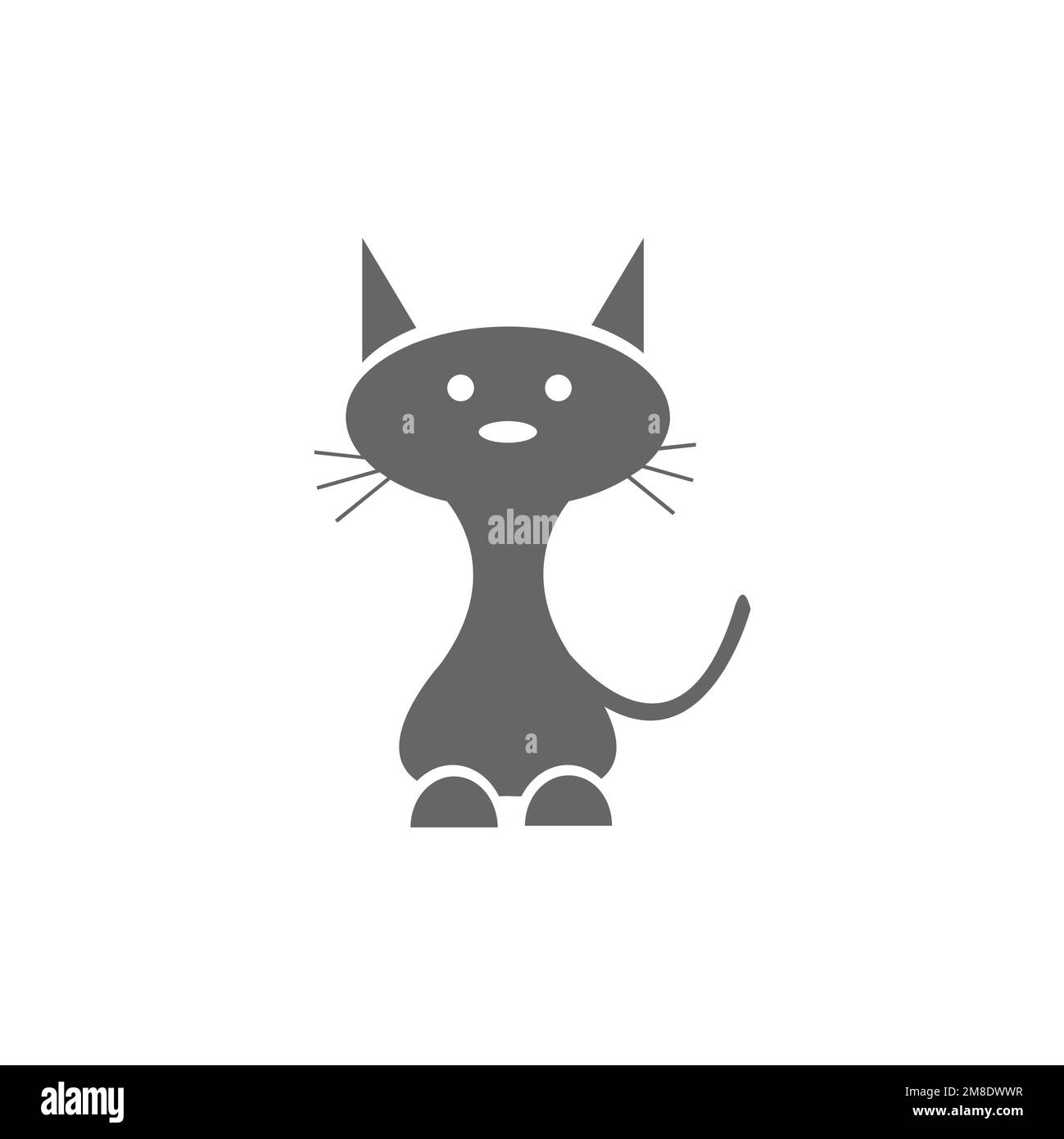 Cute cat icon, outline style Stock Vector Image & Art - Alamy