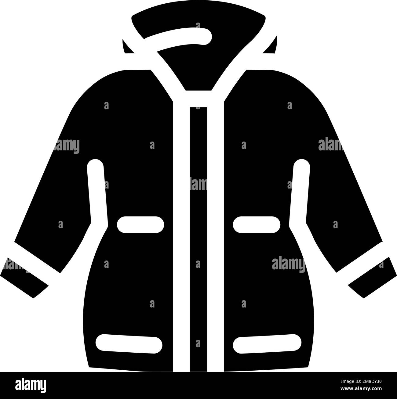 utility jacket girl baby cloth glyph icon vector illustration Stock