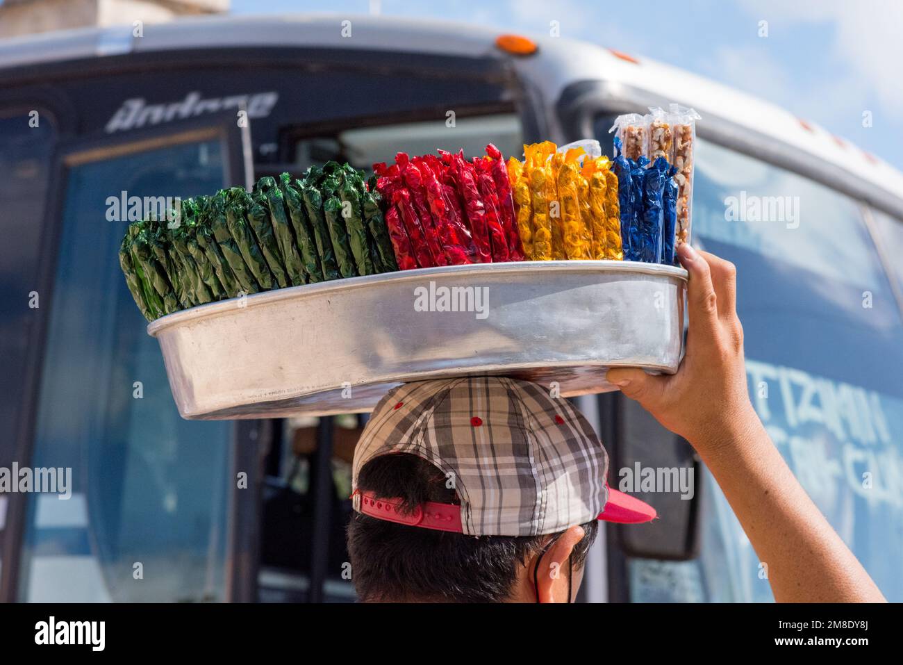 Sweets vendor, Merida, Yucatan Mexico Stock Photo