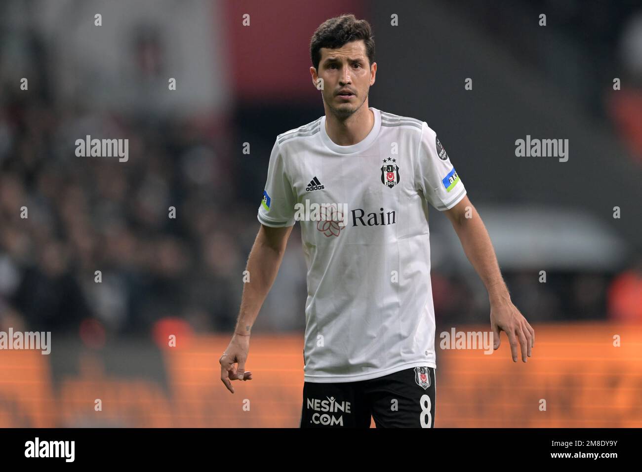 ISTANBUL - Umut Meras of Besiktas JK during the Turkish Super Lig match  between Besiktas AS and Kasimpasa AS at Vodafone Park on January 7, 2023 in  Istanbul, Turkey. AP