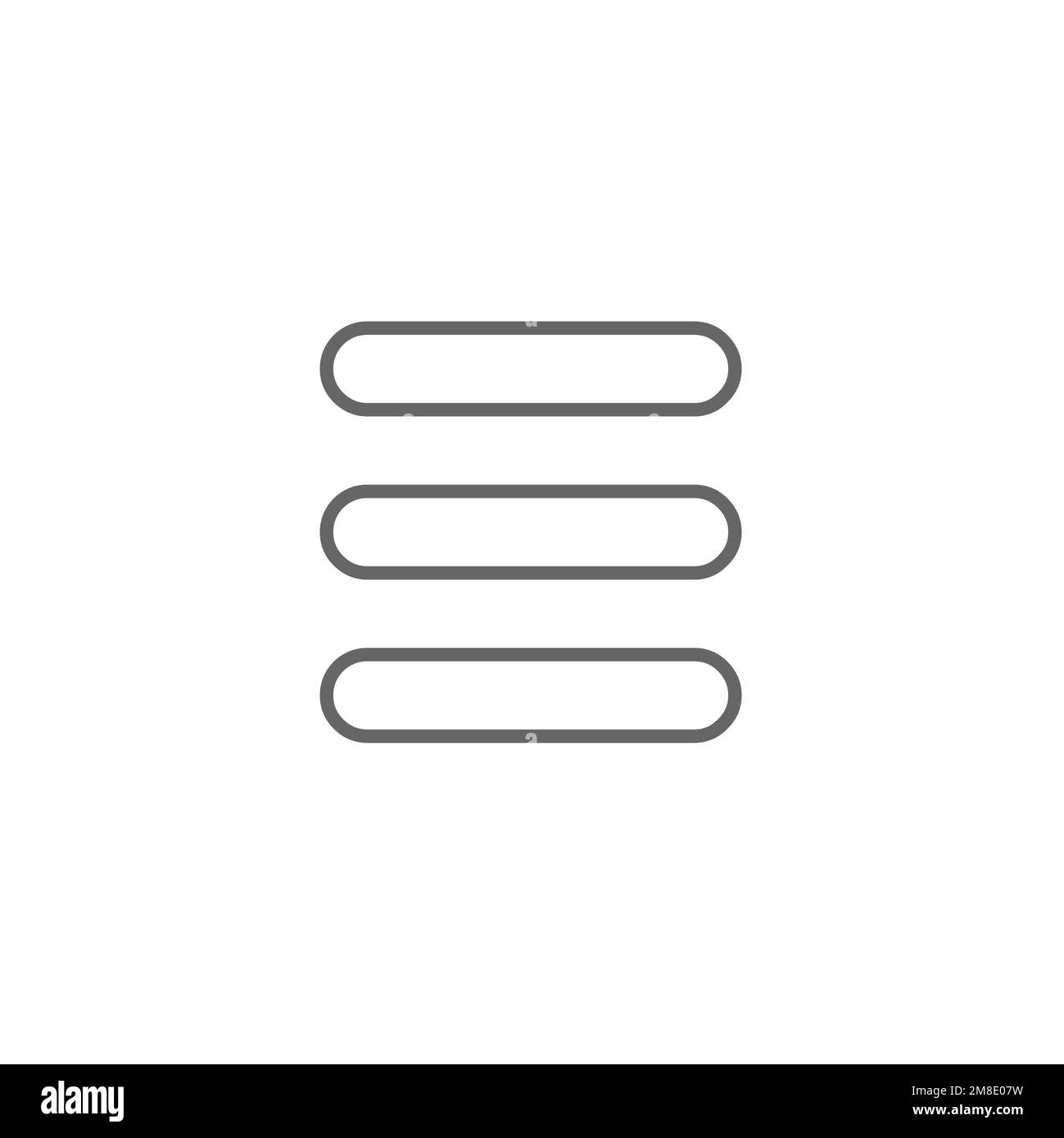 Align icons at both ends, common graphic resources, vector illustrations. Stock Vector