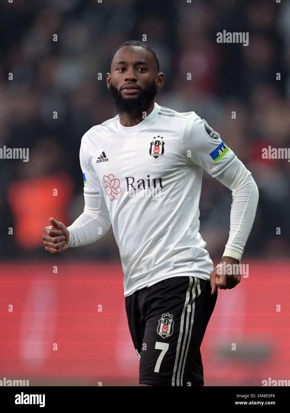 ISTANBUL - Georges Kevin NKoudou of Besiktas JK during the Turkish Super  Lig match between Besiktas AS and Kasimpasa AS at Vodafone Park on January  7, 2023 in Istanbul, Turkey. AP