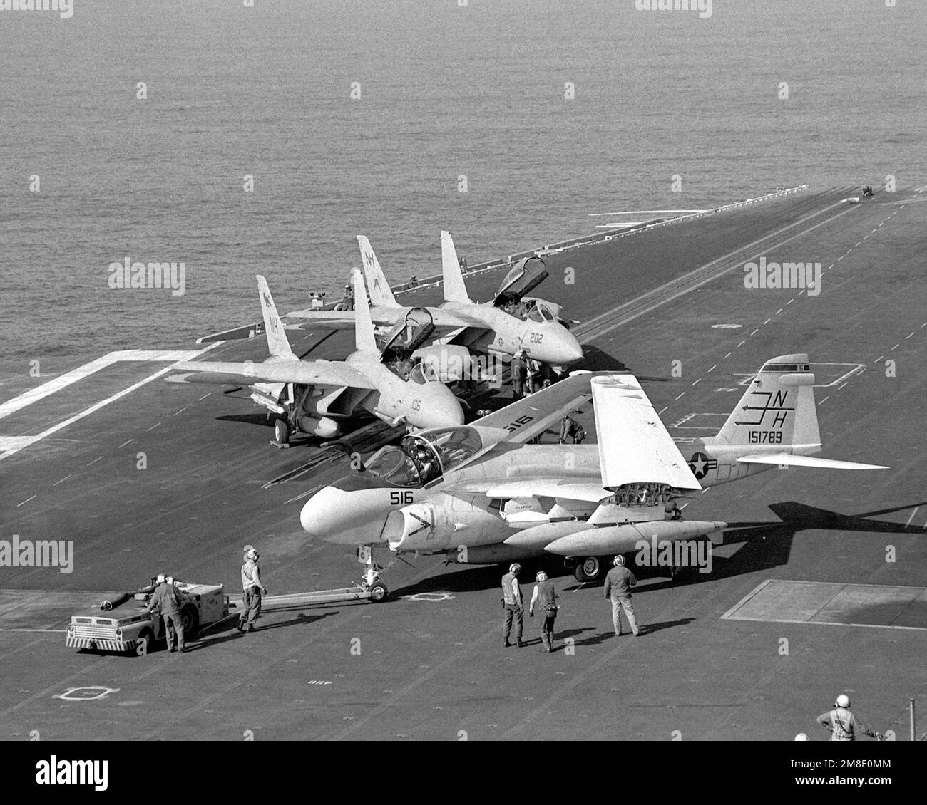 A Fighter Squadron 114 (VF114) F14A Tomcat aircraft and a Fighter