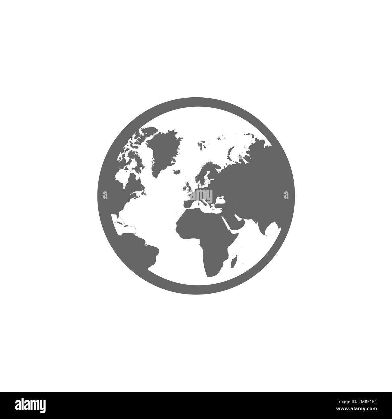 World map icons, common graphic resources, vector illustrations Stock