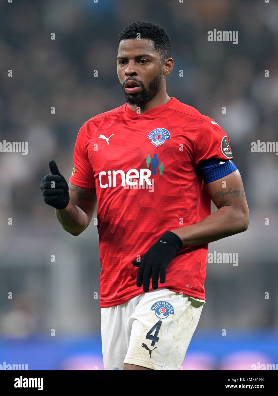 ISTANBUL - Georges Kevin NKoudou of Besiktas JK during the Turkish Super  Lig match between Besiktas AS and Kasimpasa AS at Vodafone Park on January  7, 2023 in Istanbul, Turkey. AP