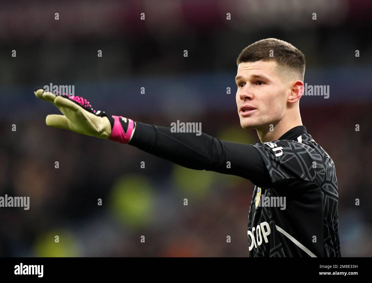 Leeds United goalkeeper Illan Meslier during the Premier League match
