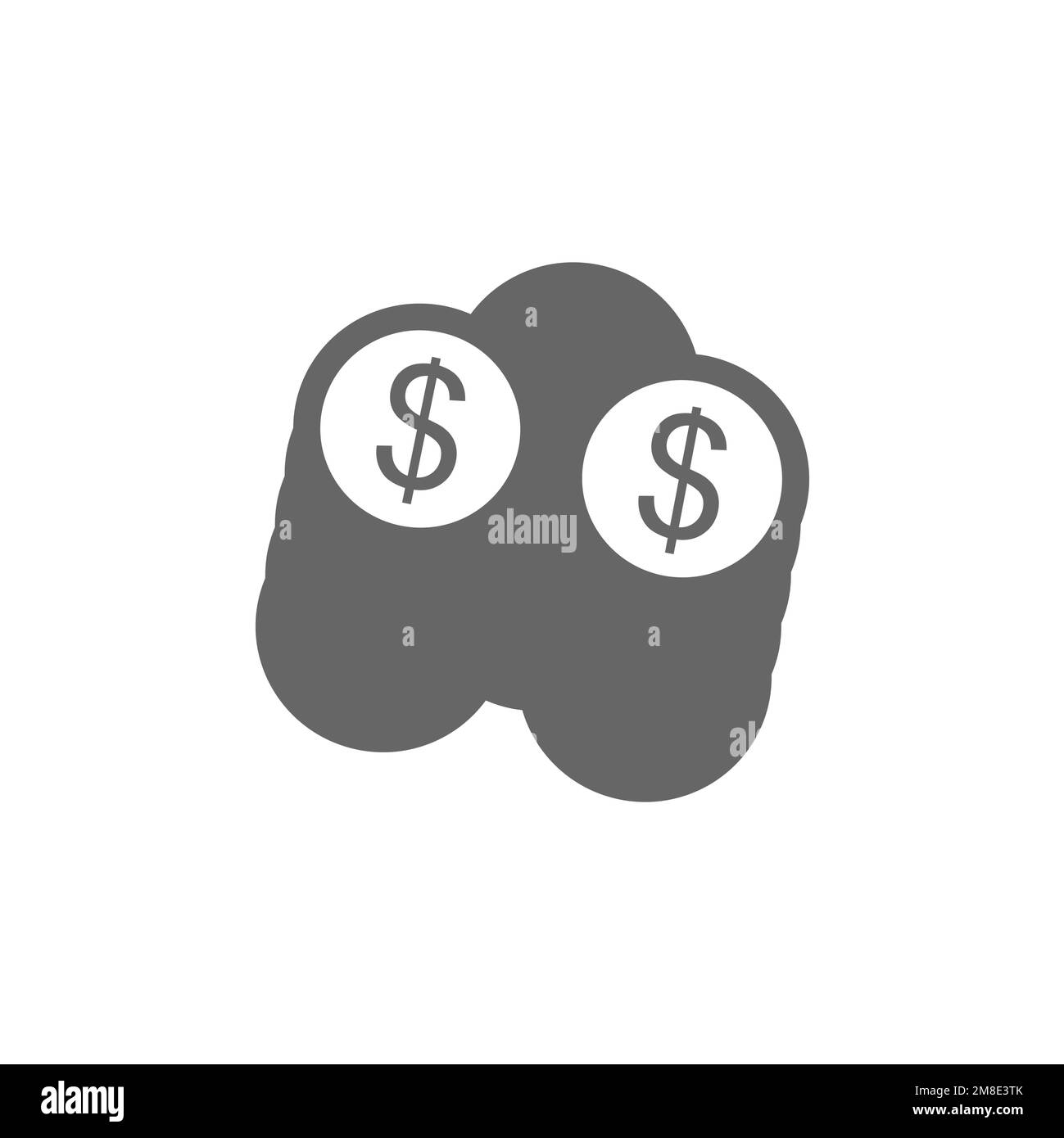 Cash icons, business graphics resources, vector illustrations Stock