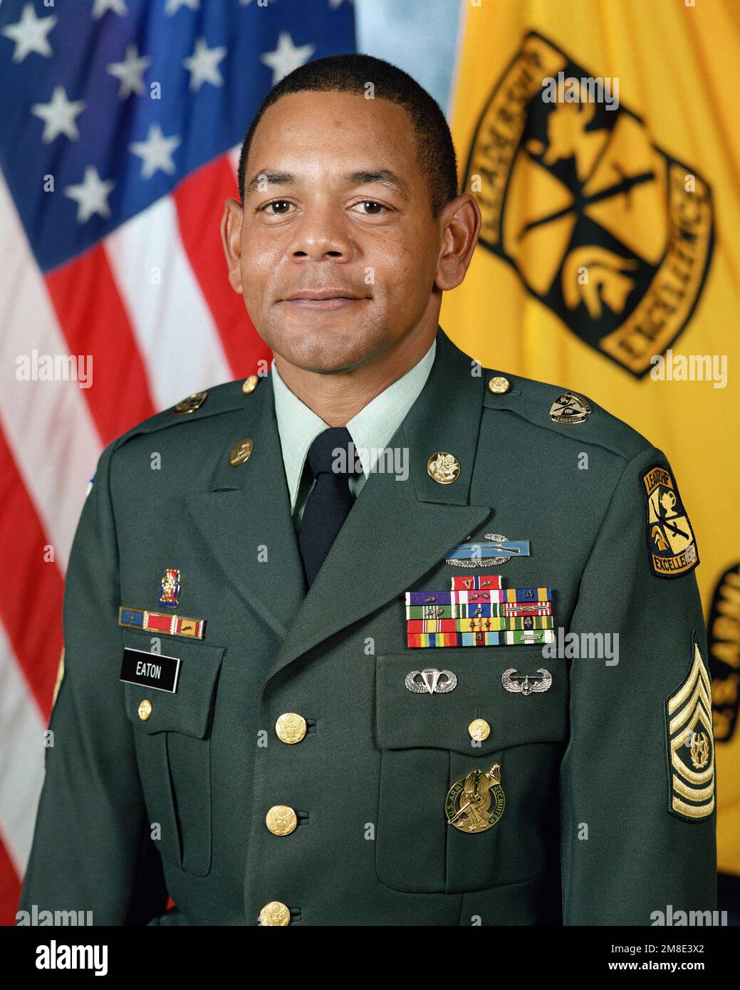 Command Sergeant Major Anthony L. Eaton, USA (uncovered). Base: Fort ...