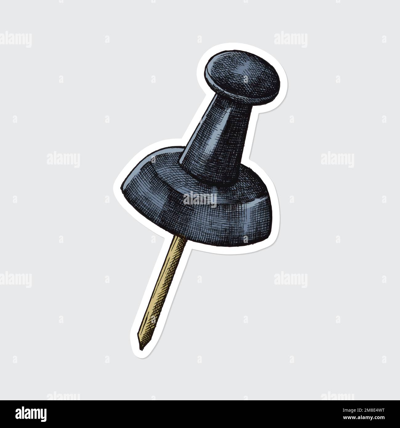 Vector cartoon pin vintage sticker Stock Vector Image & Art - Alamy