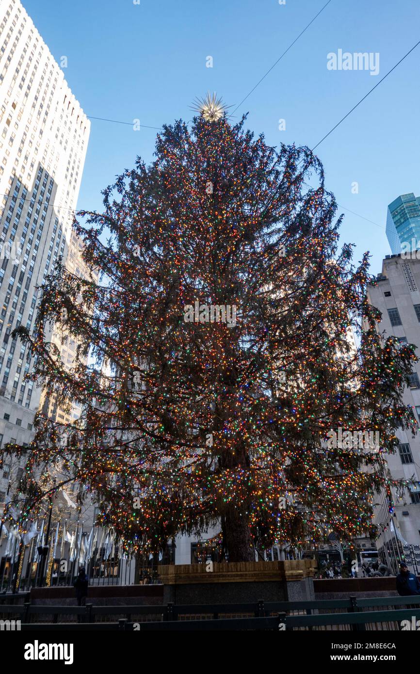 The Rockefeller Center Christmas Tree, 2023 NYC, USA Stock Photo Alamy
