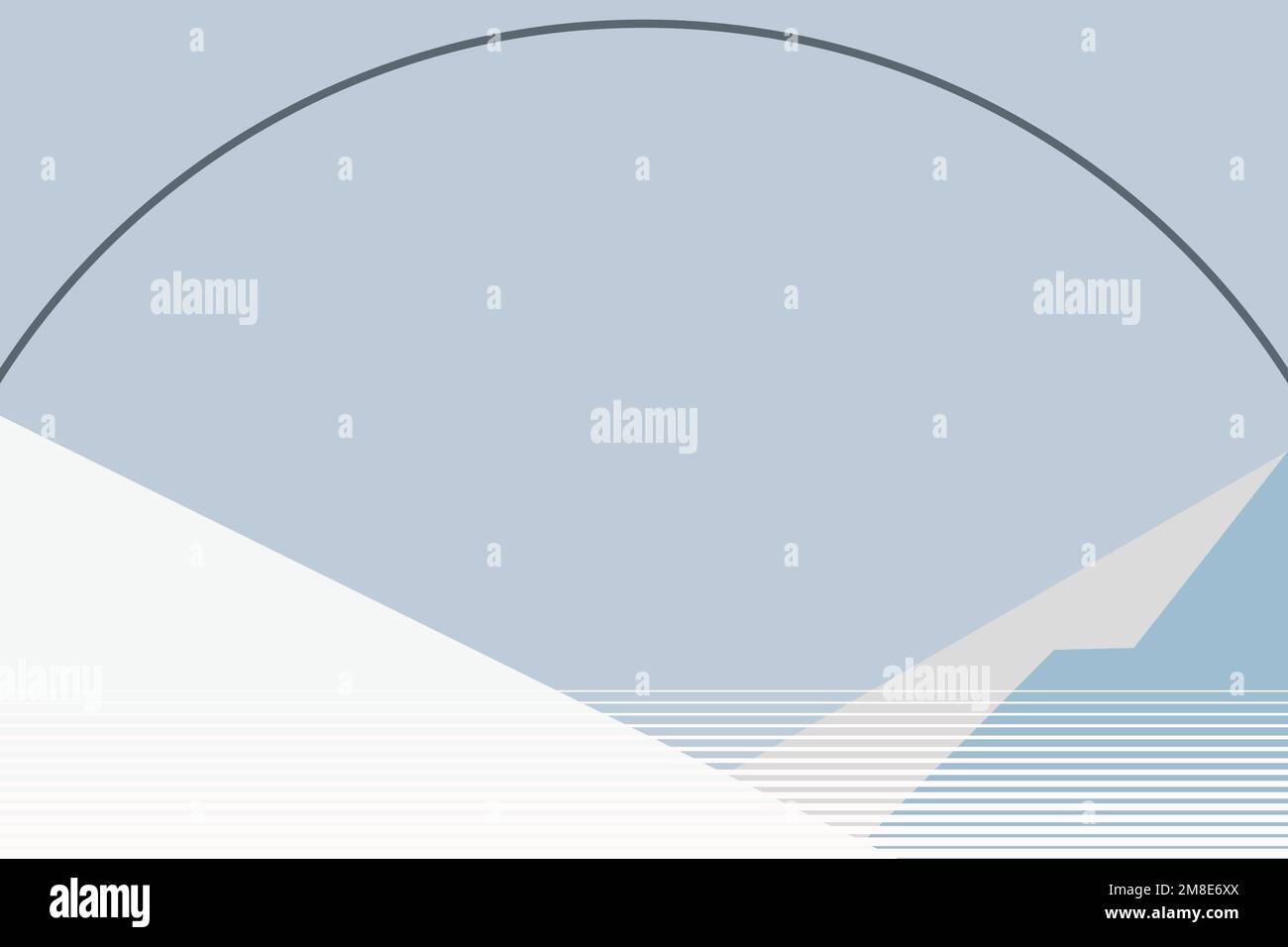 Winter blue mountain background vector Stock Vector