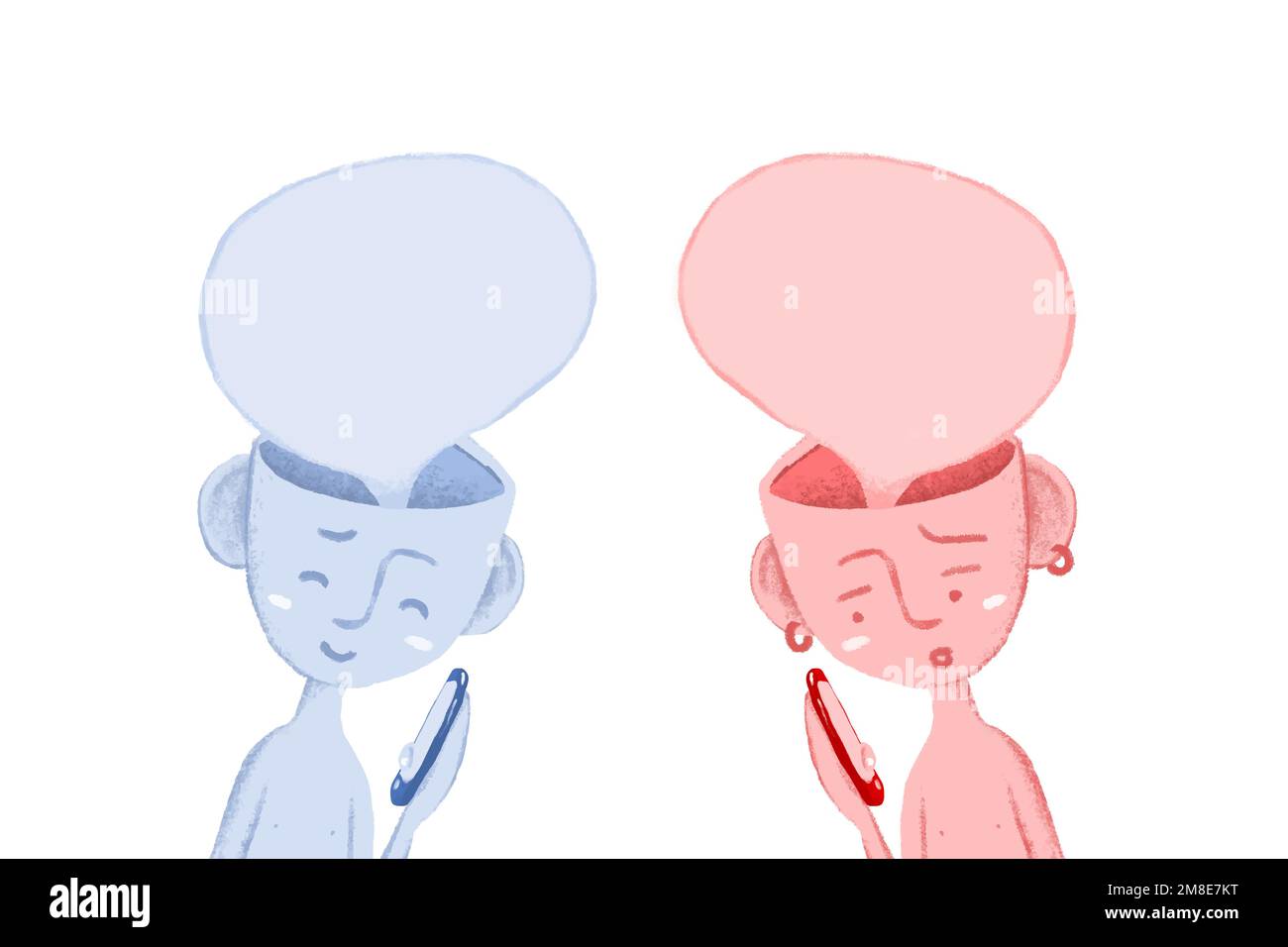 Hand drawn greeting characters vector illustration Stock Vector