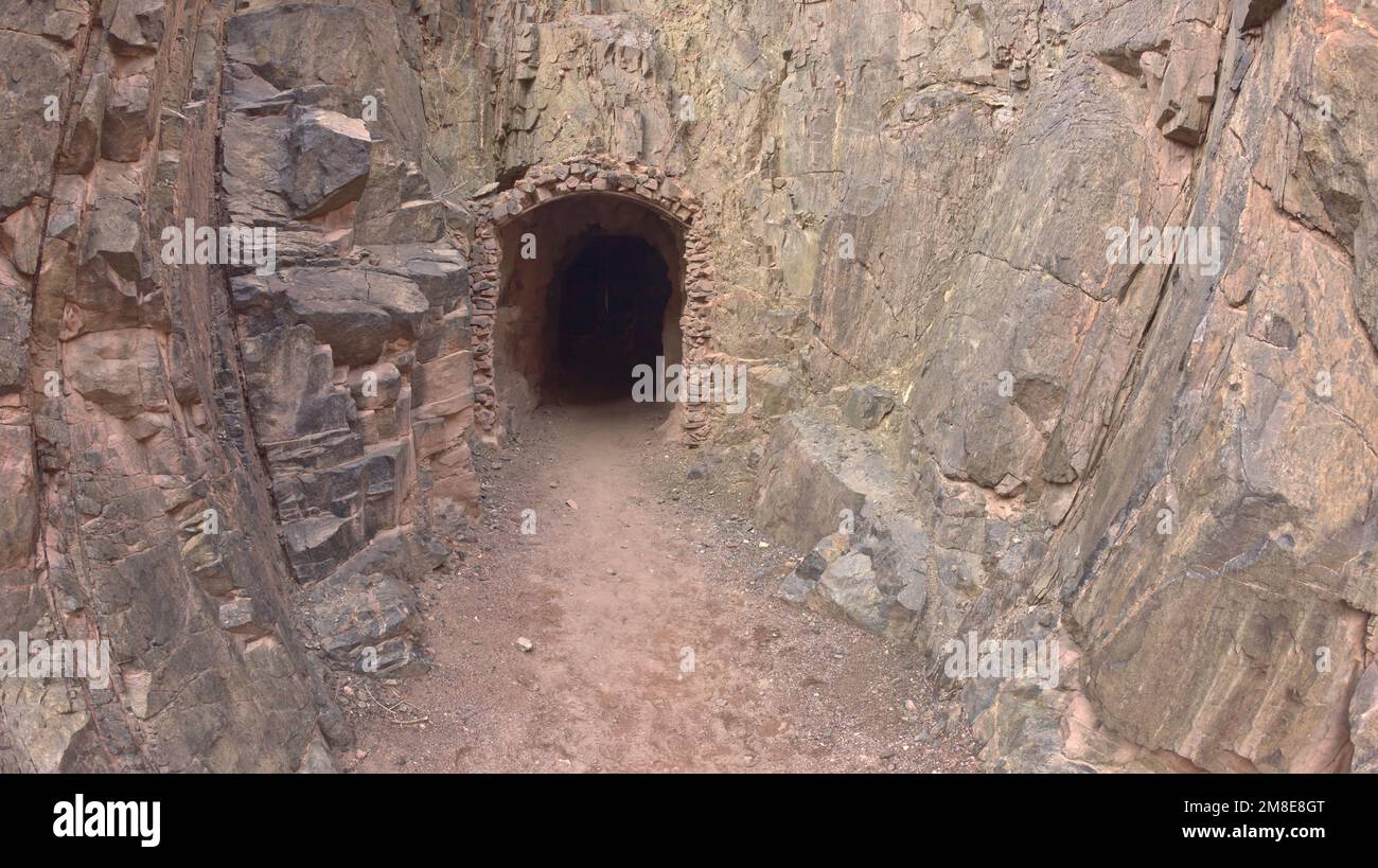 Black Bridge Tunnel at Grand Canyon AZ Stock Photo Alamy