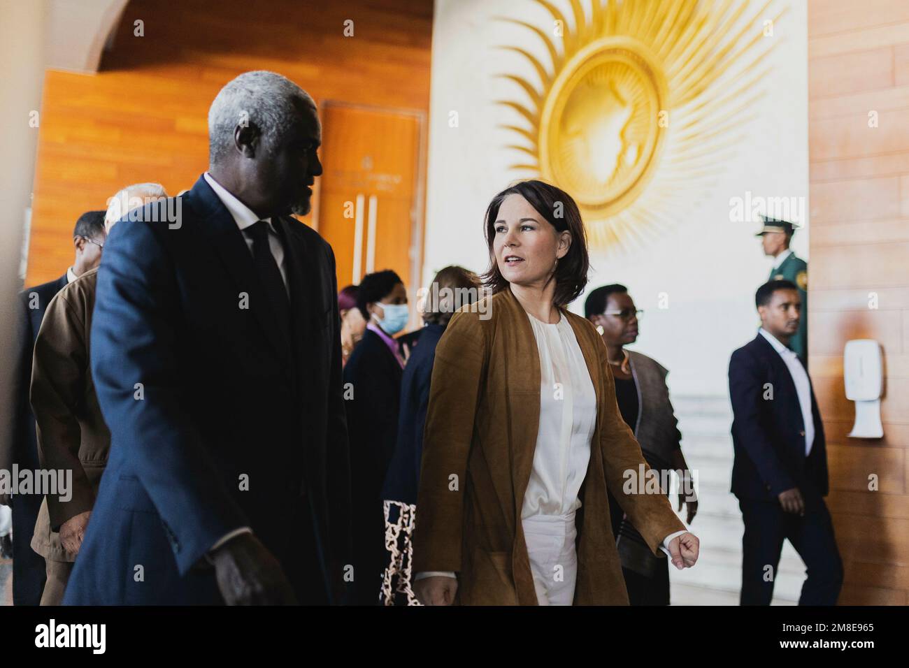 Addis Ababa, Ethiopia . 13th Jan, 2023. (RL) Annalena Baerbock