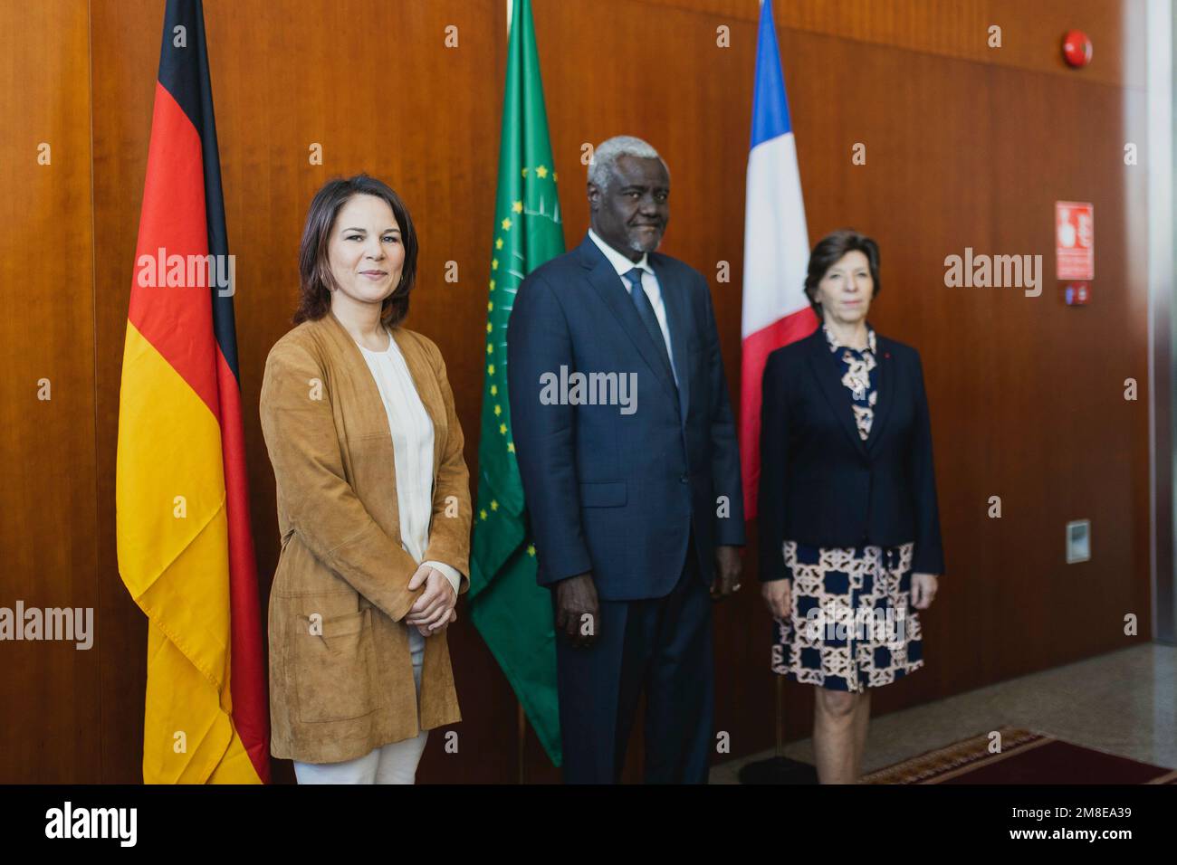 Addis Ababa, Ethiopia . 13th Jan, 2023. (LR) Annalena Baerbock