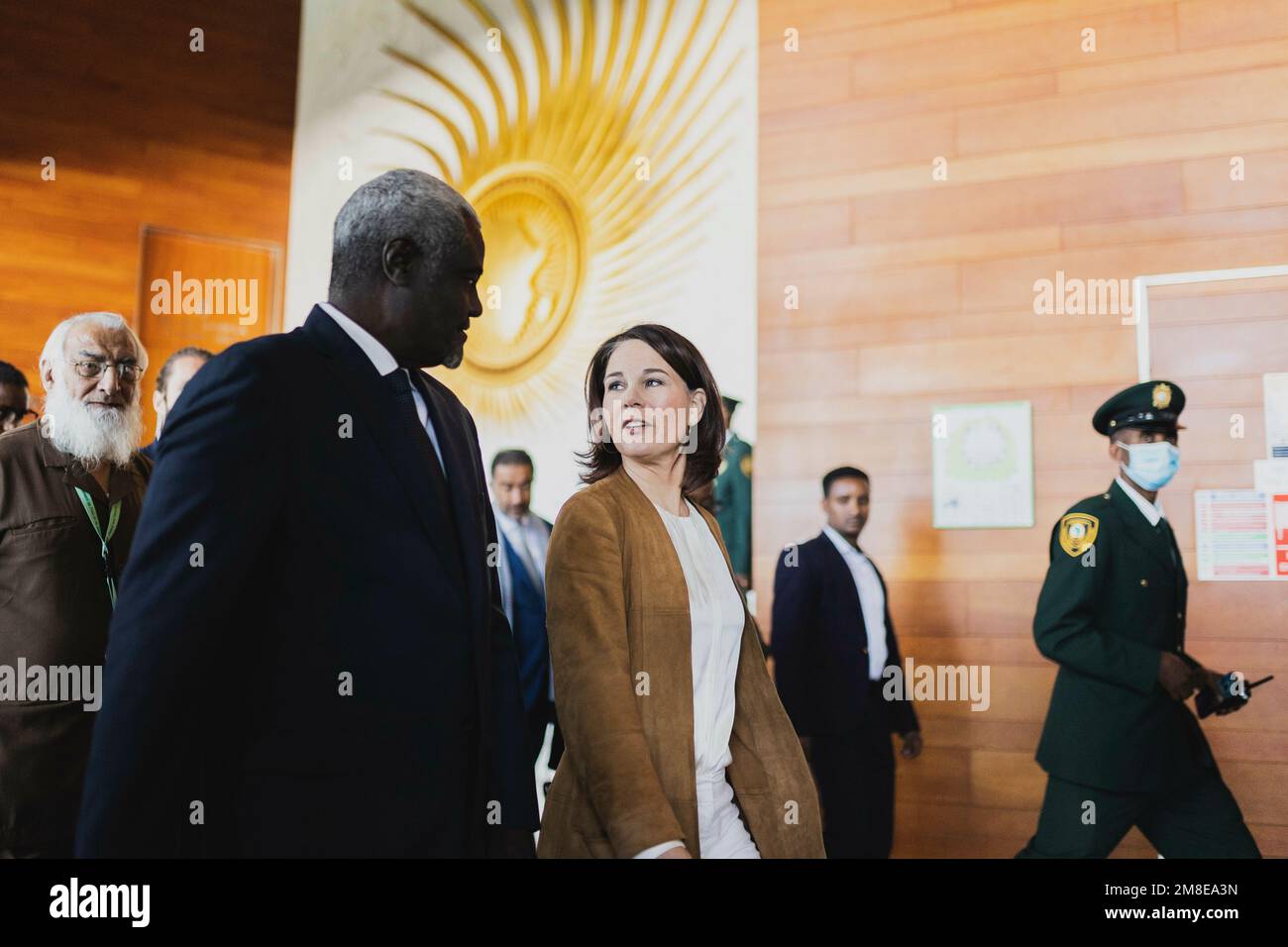 Addis Ababa, Ethiopia . 13th Jan, 2023. (RL) Annalena Baerbock