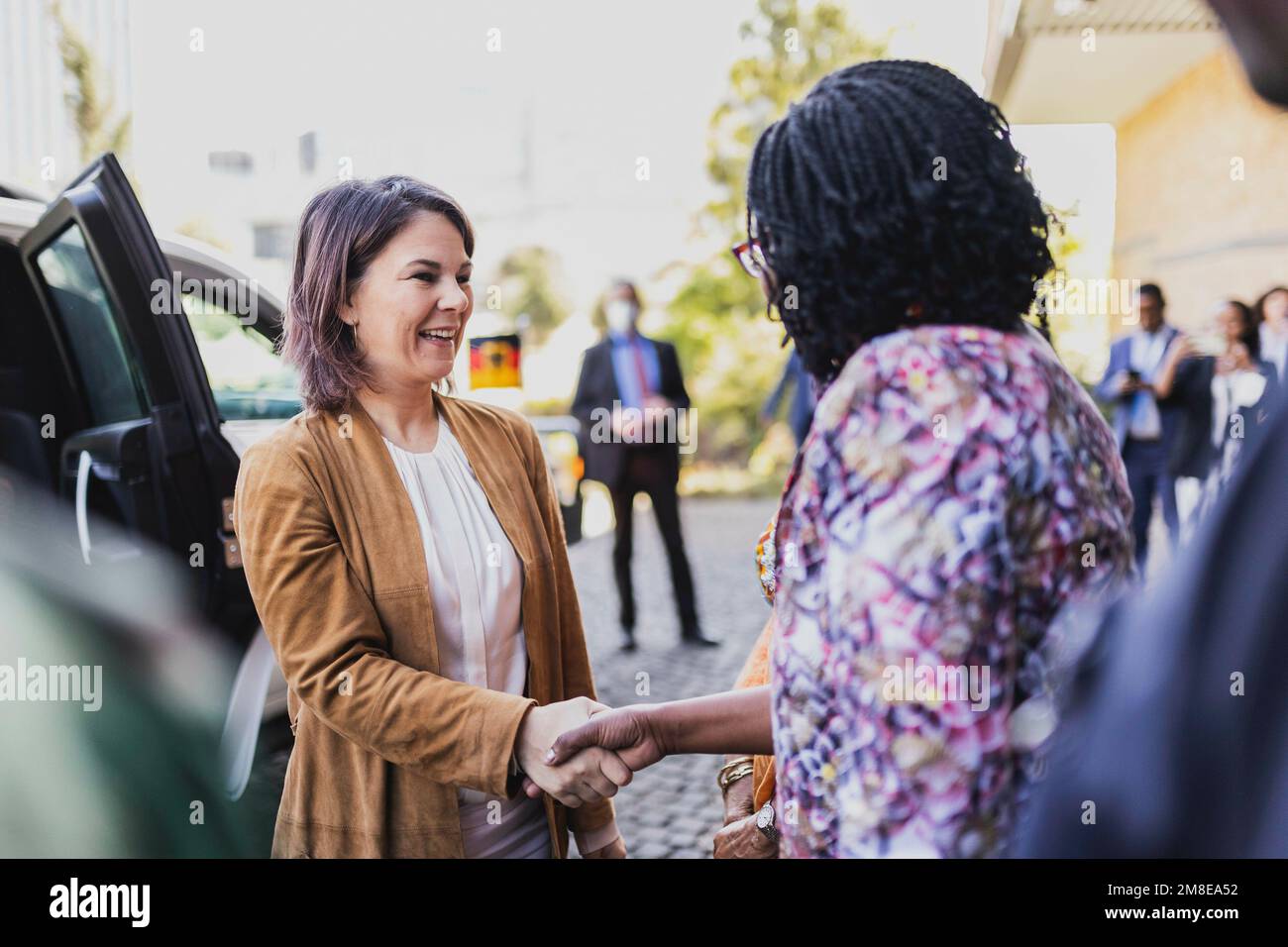 Addis Ababa, Ethiopia . 13th Jan, 2023. (LR) Annalena Baerbock