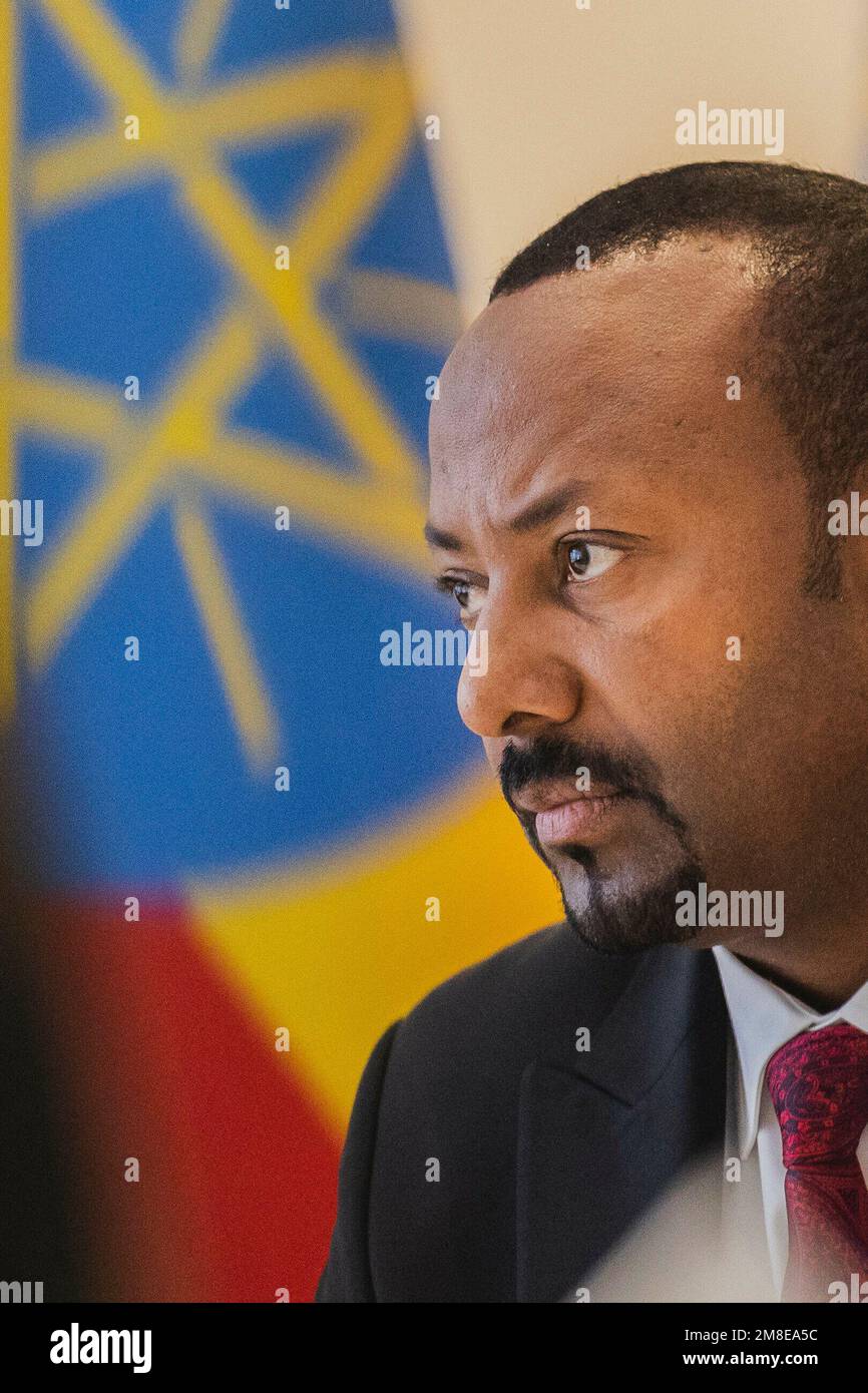 Abiy Ahmed Ali, Prime Minister of Ethiopia, pictured in Addis Ababa, January 12, 2023. Stock Photo