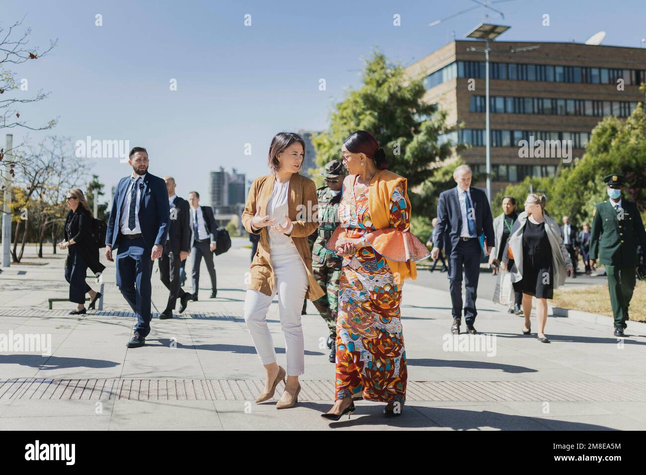 Addis Ababa, Ethiopia . 13th Jan, 2023. (LR) Annalena Baerbock