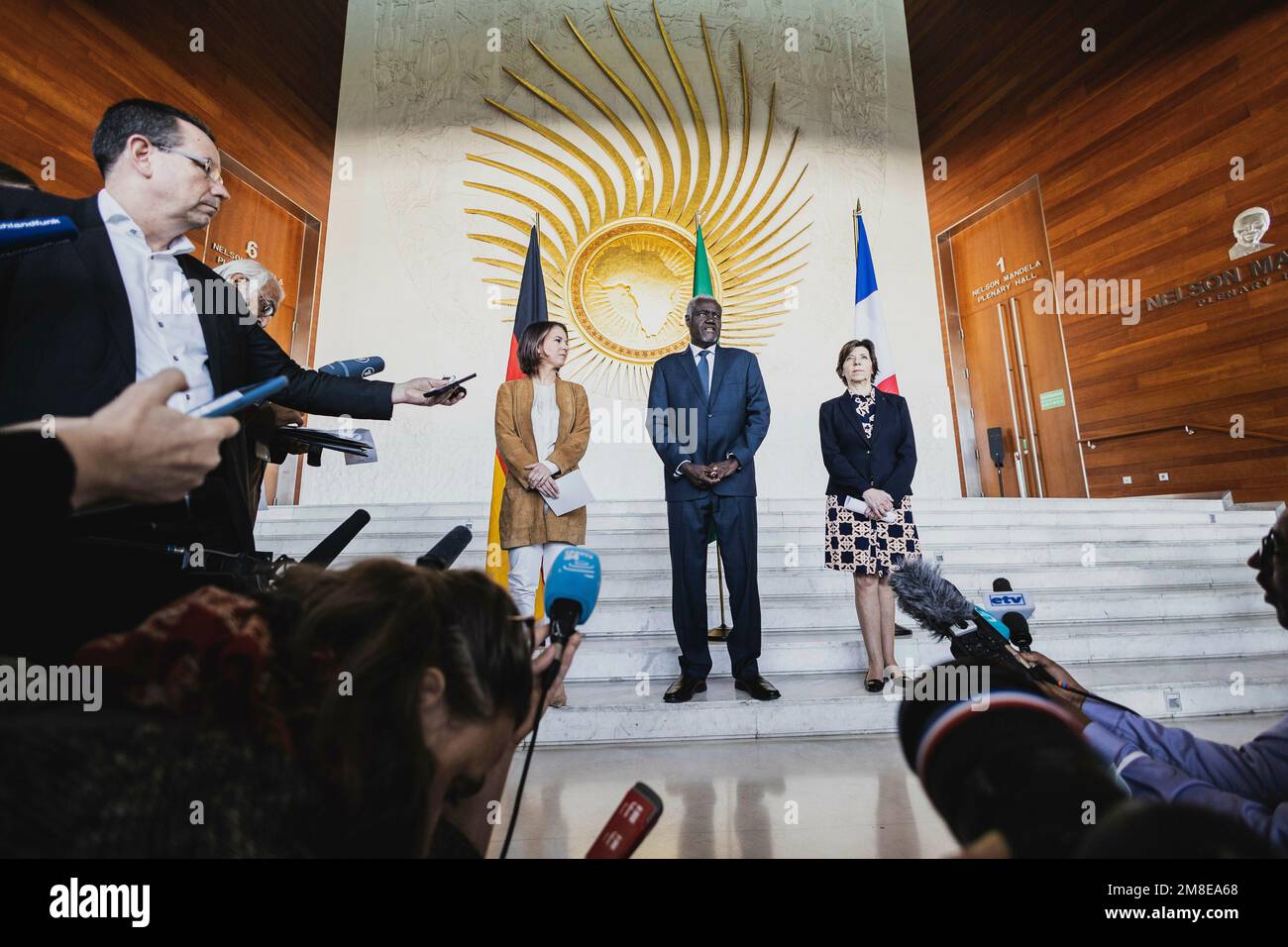 Addis Ababa, Ethiopia . 13th Jan, 2023. (LR) Annalena Baerbock