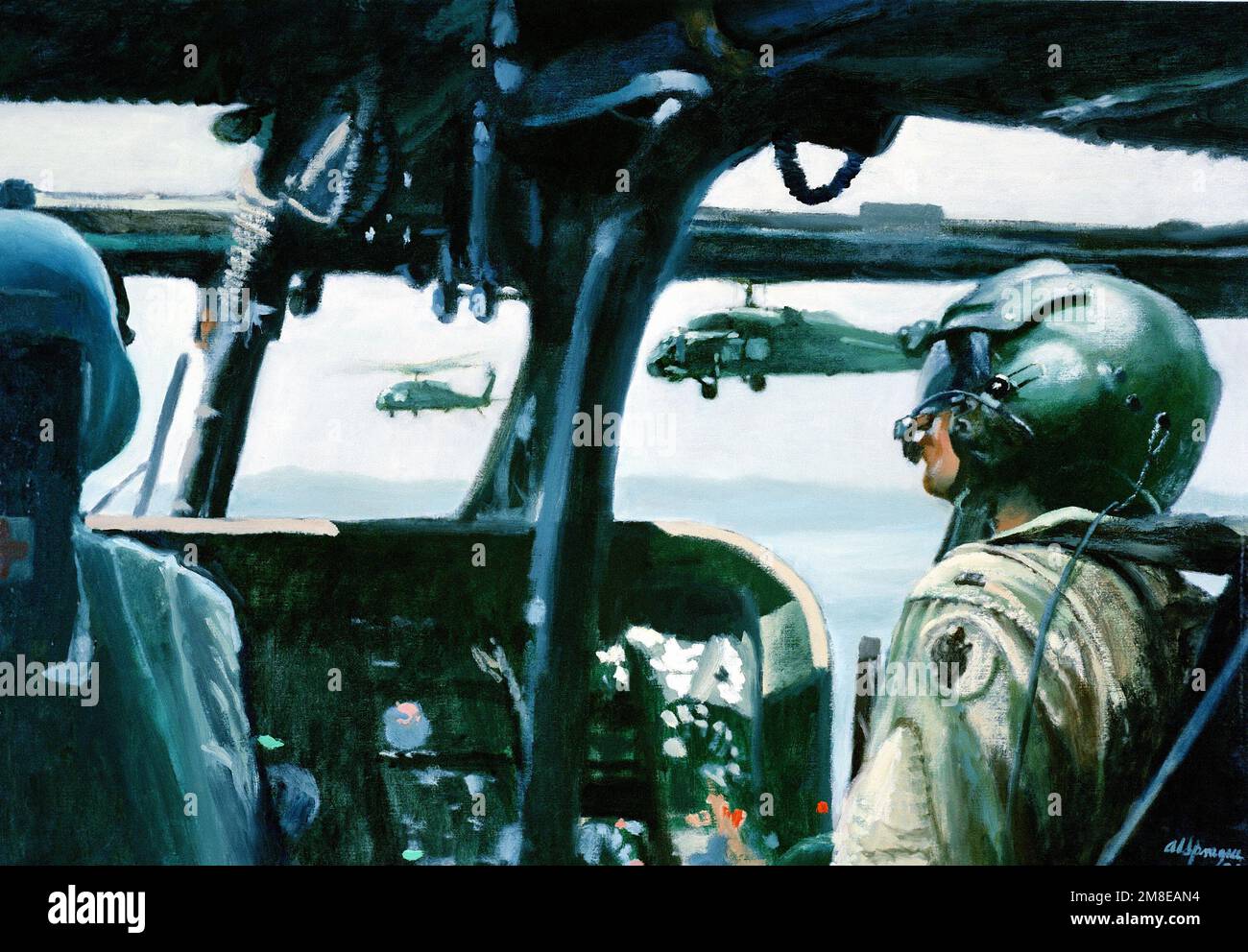 Artwork "Daylight Assault" Artist Al Sprague CAtalog Number 15.9.90