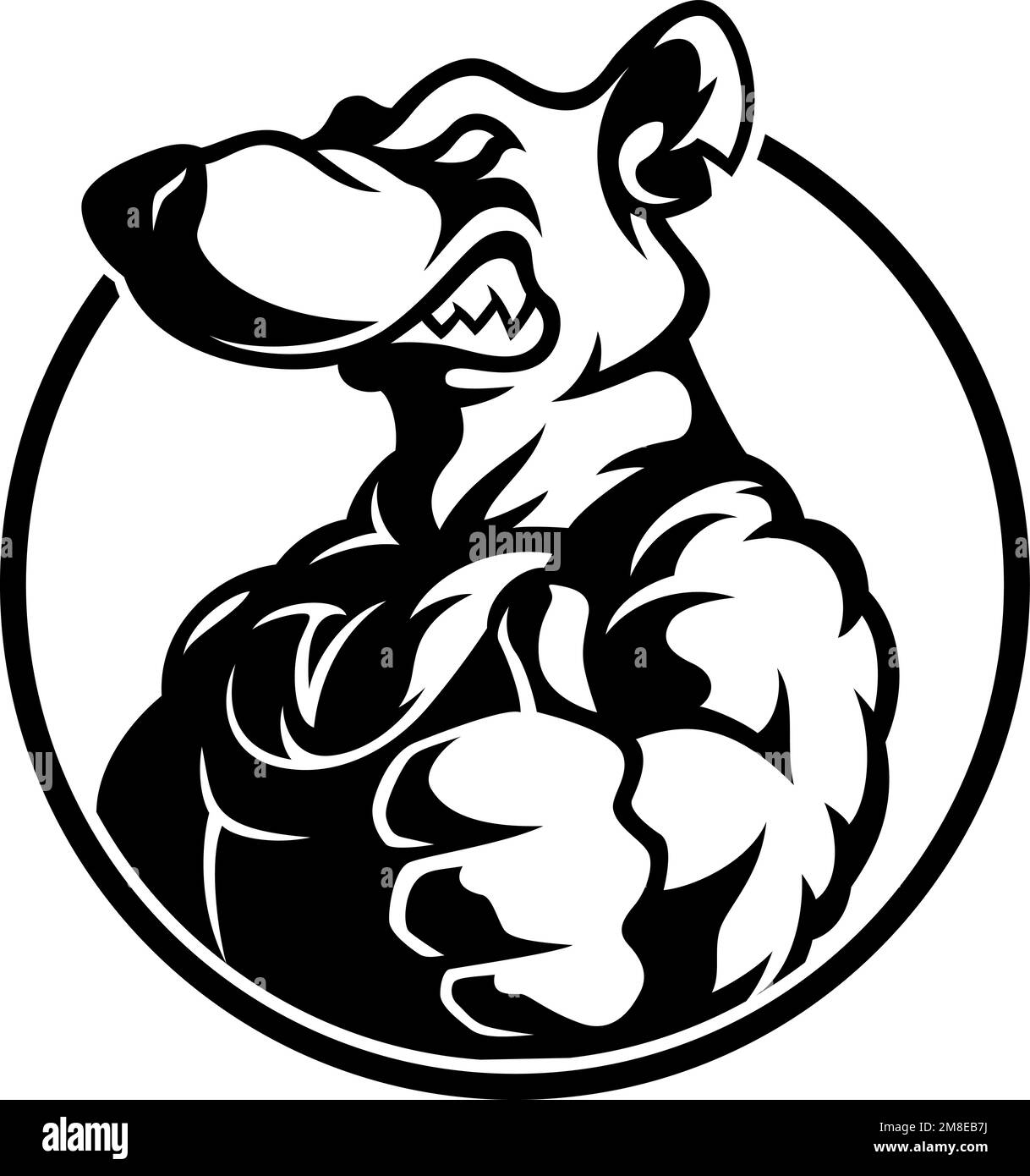 Aggressive muscular rat with thumbs up stock vector image art alamy