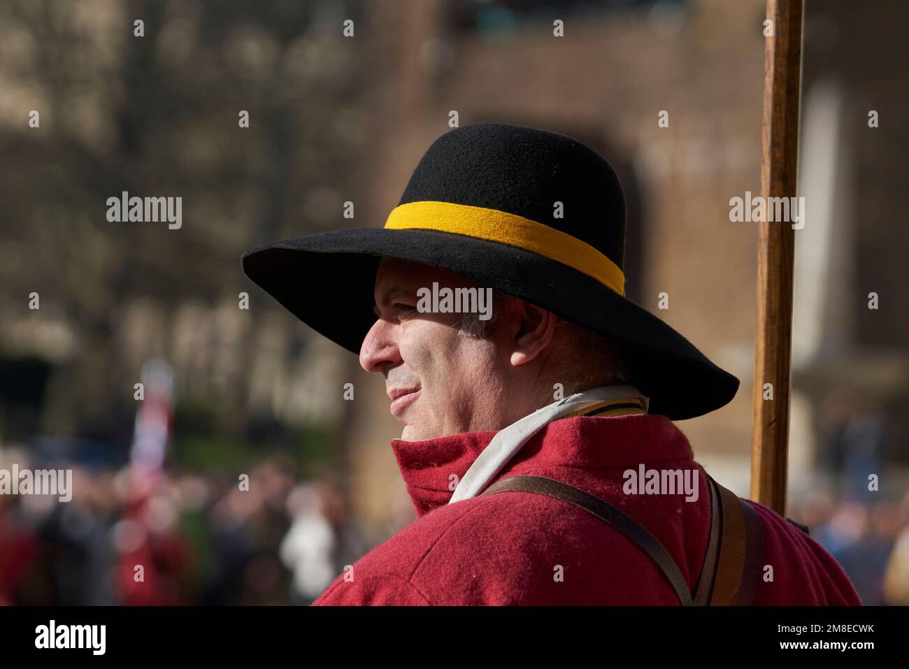 Charles I royalist reenactment along the Mall London Stock Photo