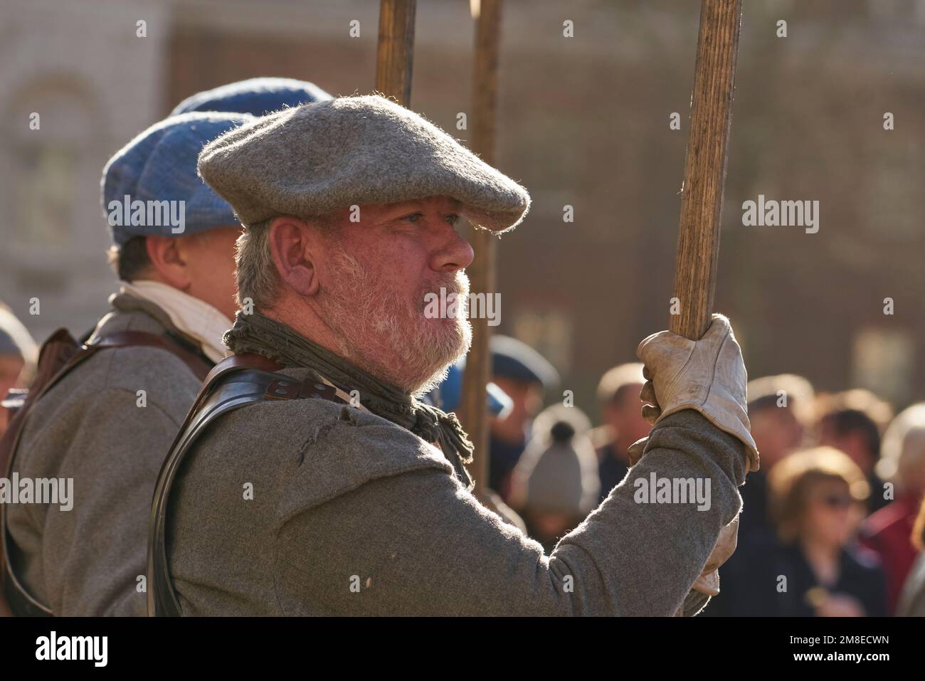 Charles I royalist reenactment along the Mall London Stock Photo