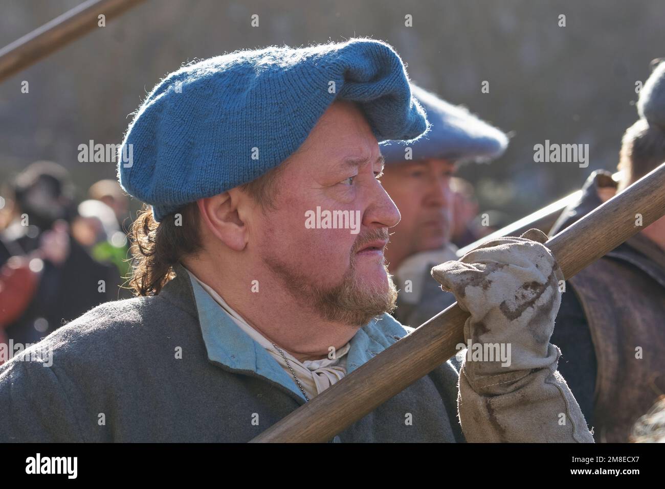 Charles I royalist reenactment along the Mall London Stock Photo