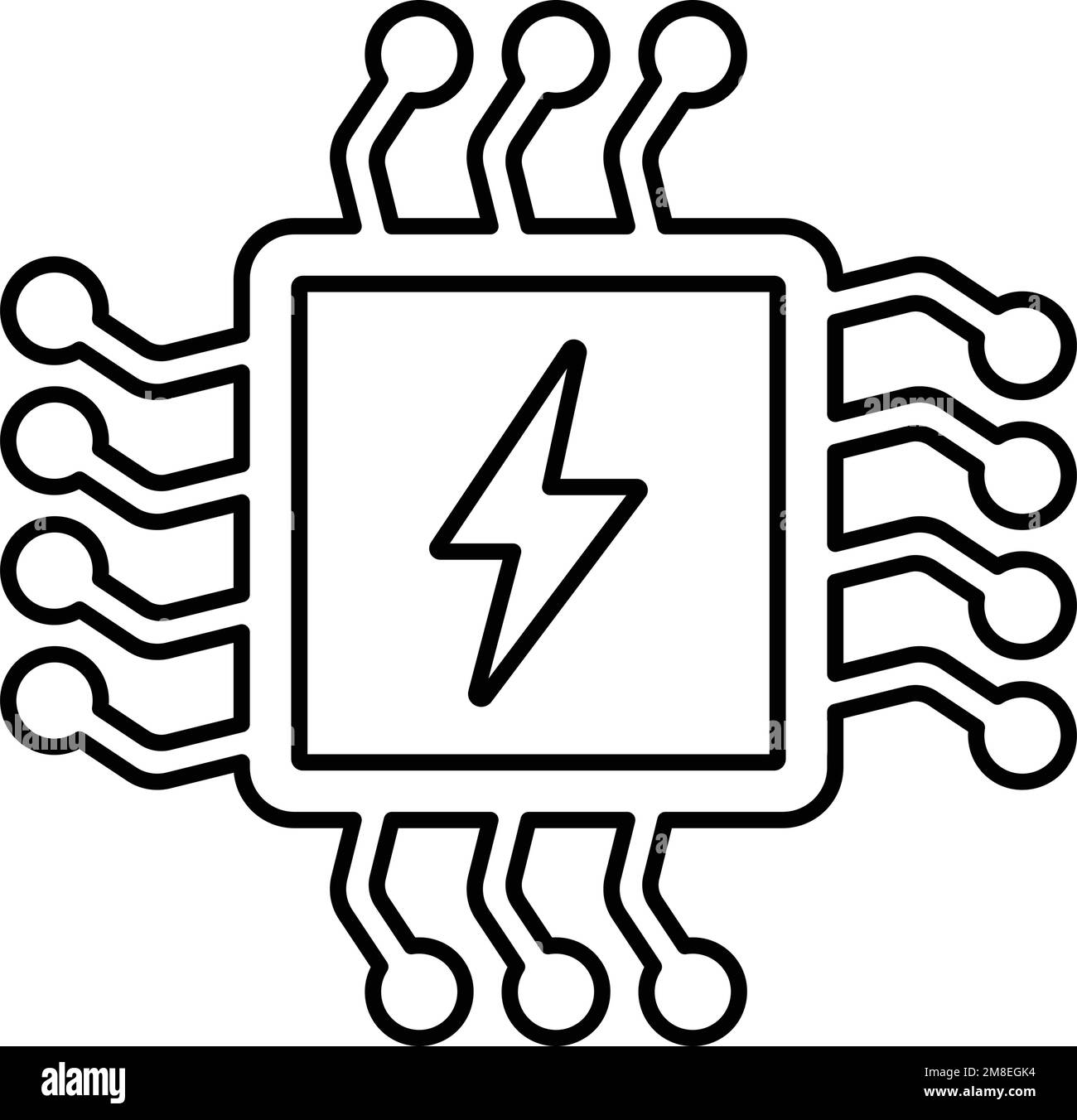Circuits, Electricity, Electronics Icon. Fully Editable Vector Eps Use For  Printed Materials And Infographics, Web Or Any Kind Of Design Project Stock  Vector Image & Art - Alamy