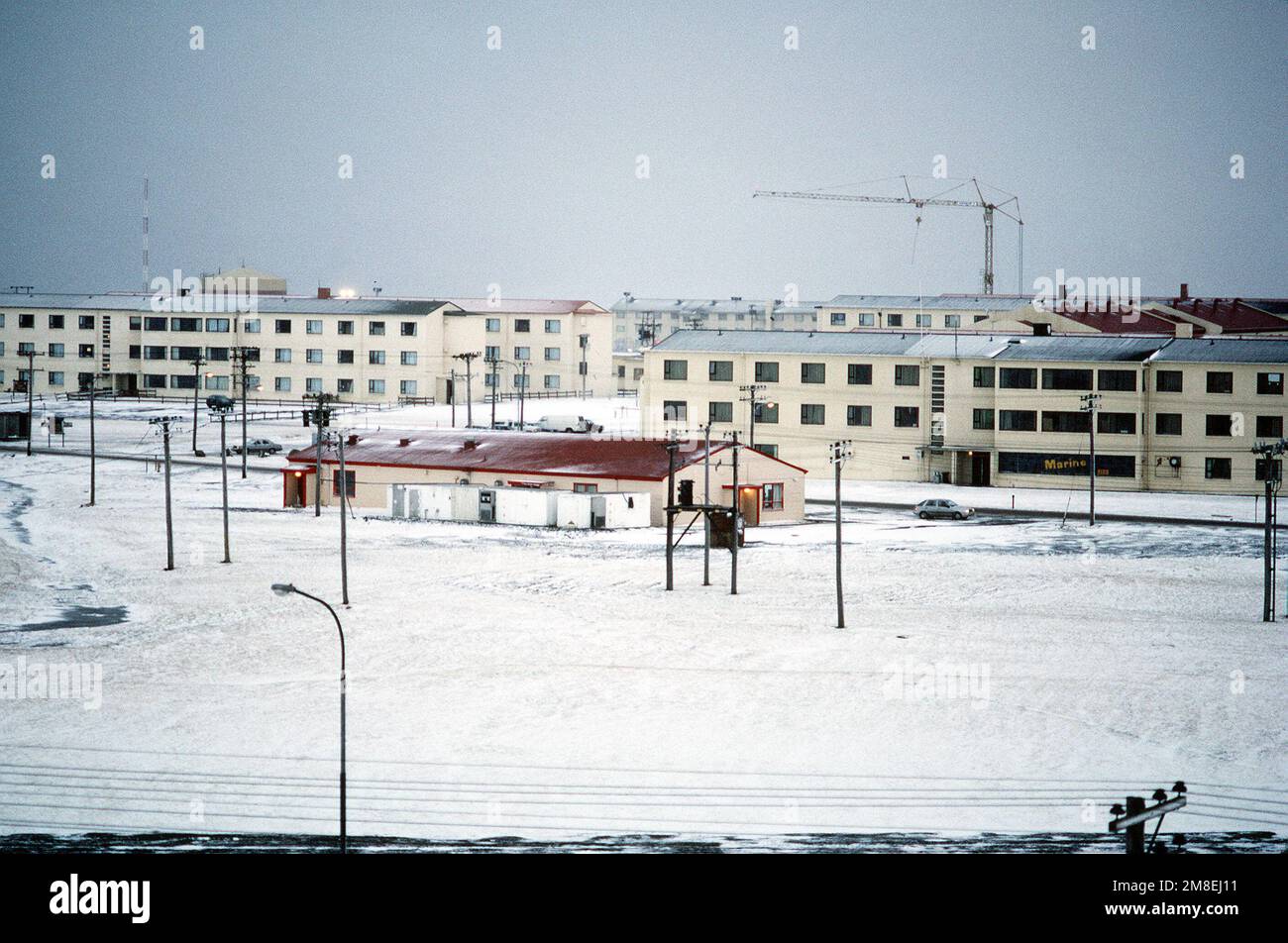 A view of a portion of the base. Base Naval Air Station, Keflavik
