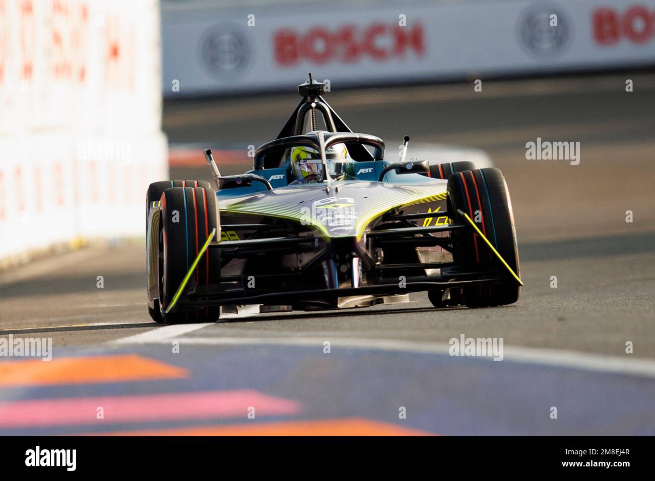 Mexico City, Mexico. 13th Jan, 2023. 51 MULLER Nico (swi), Team ABT - CUPRA, Spark-Mahindra, Mahindra M9-Electro, action during the 2023 Mexico City ePrix, 1st meeting of the 2022-23 ABB FIA Formula E World Championship, on the Autodromo Hermanos Rodriguez from January 12 to 14, in Mexico City, Mexico - Photo Joao Filipe / DPPI Credit: DPPI Media/Alamy Live News Stock Photo