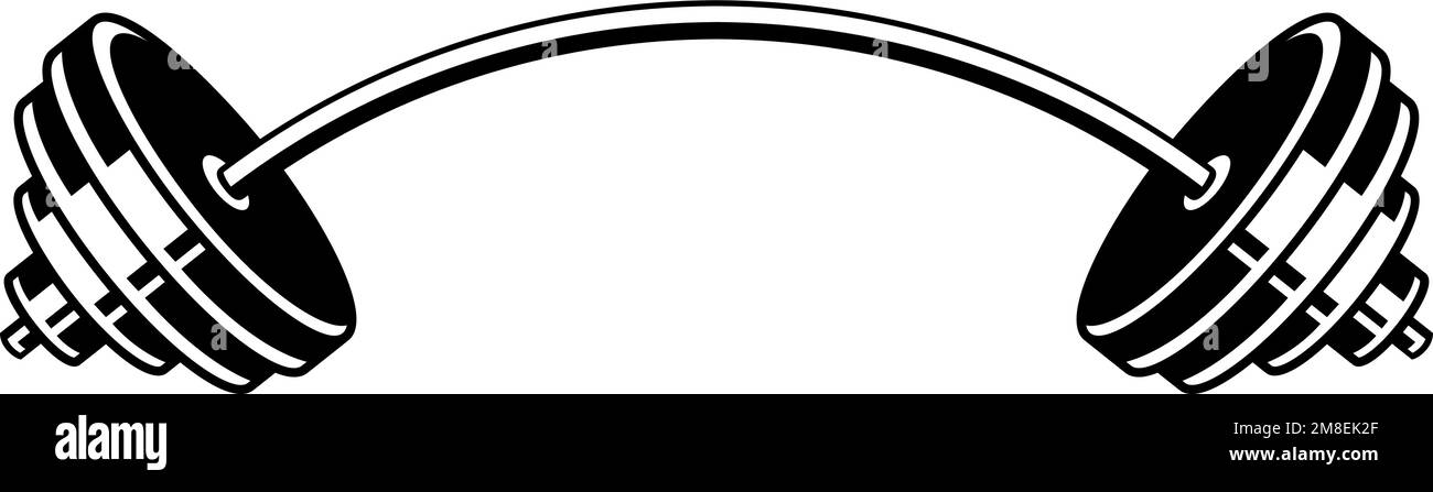 bending barbell logo