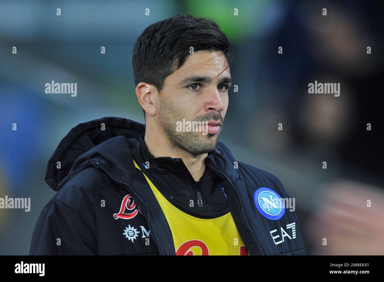 Naples, Italy. 13th Jan, 2023. Giovanni Simeone player of Napoli, during the match of the Italian Serie A league between Napoli vs Juventus final result, Napoli 5, Juventus 1, match played at the Diego Armando Maradona stadium. Credit: Vincenzo Izzo/Alamy Live News Stock Photo