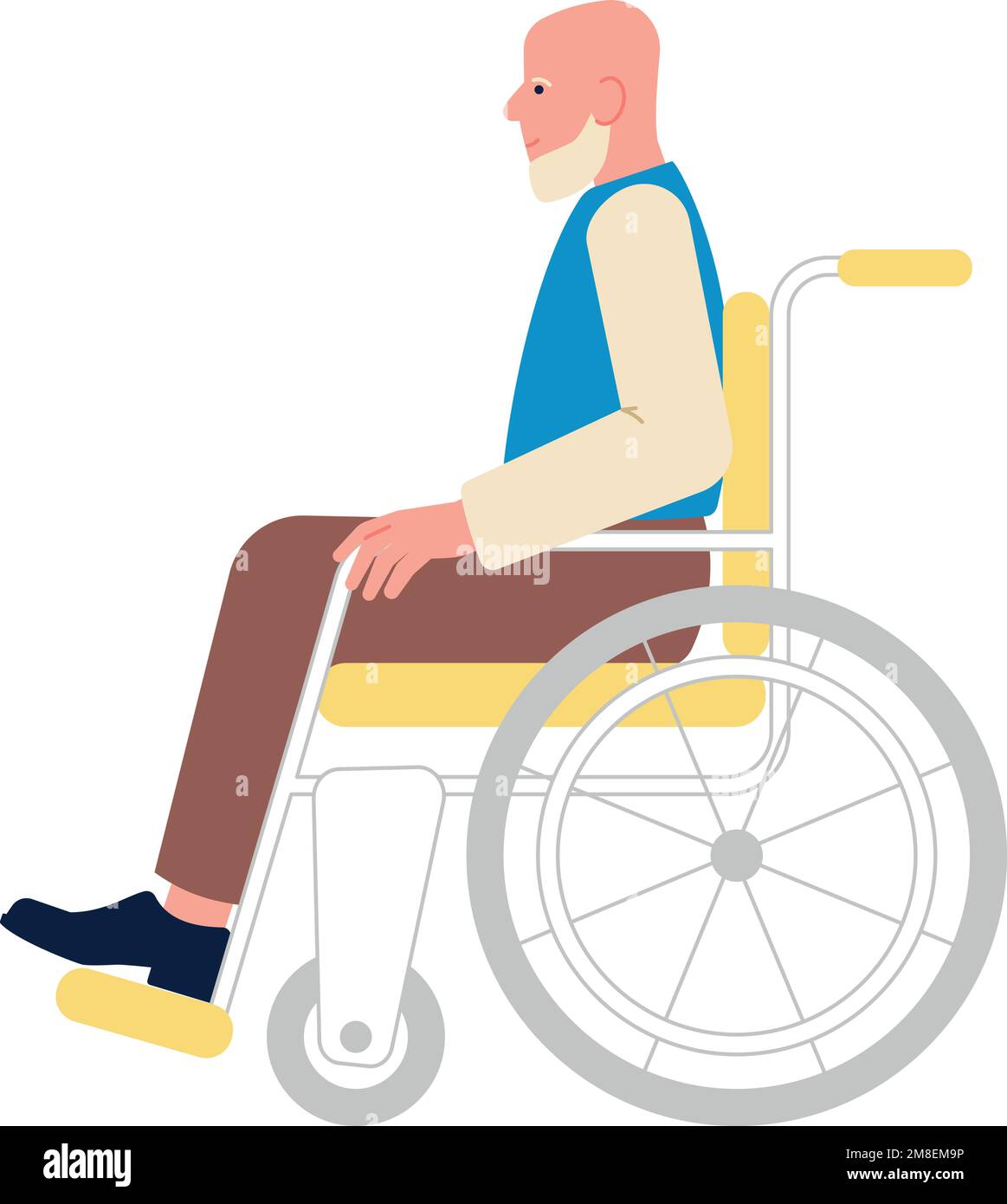 Old man sit in wheelchair. Senior patient character Stock Vector Image & Art - Alamy Old man sit in wheelchair. Senior patient character Stock Vector Image & Art - Alamy