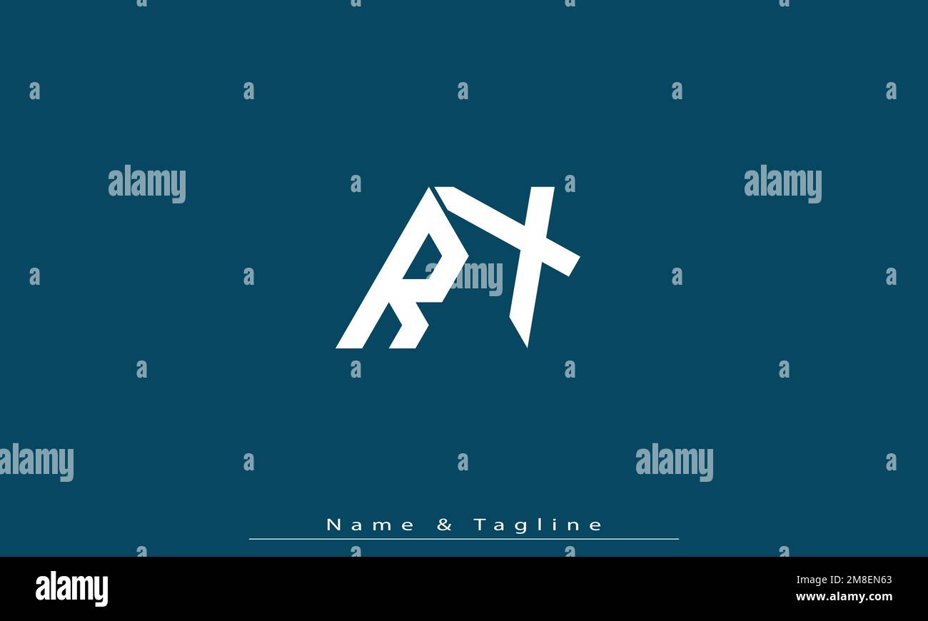 Alphabet letters Initials Monogram logo RX , XR Stock Vector