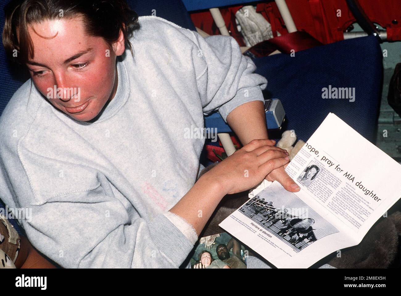 SPEC. Melissa RathbunNealy, the first female to be taken as a prisoner