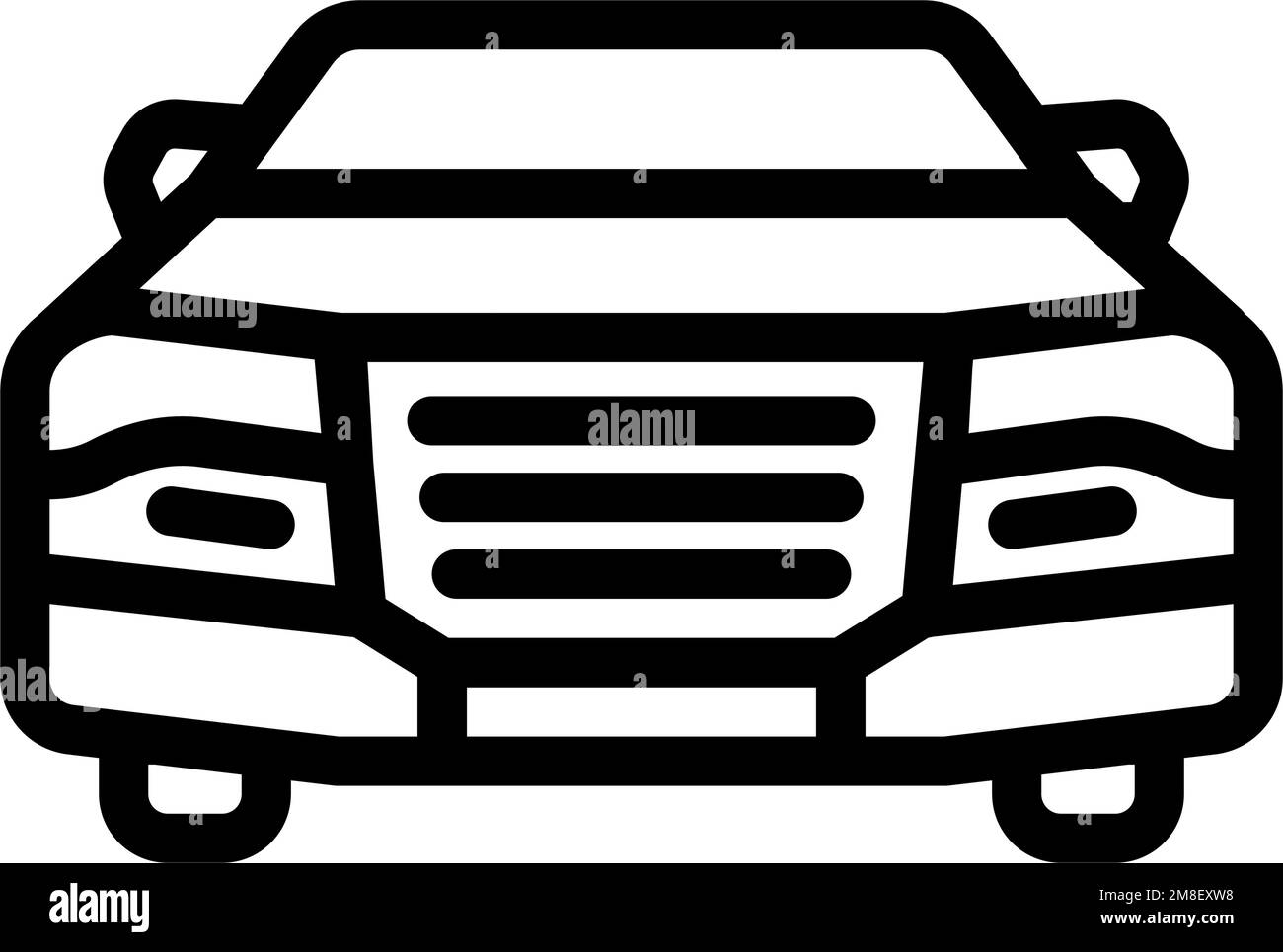car transport vehicle line icon vector illustration Stock Vector Image ...