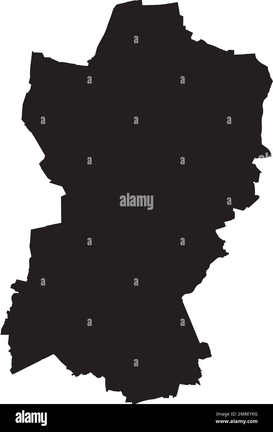 Black map of DORSTEN, GERMANY Stock Vector