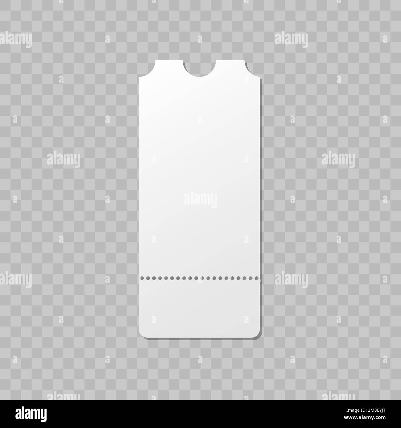 Blank ticket mockup template. Movie lottery realistic blank tickets ...