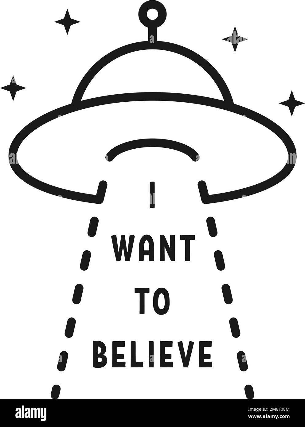 i want to believe text with ufo Stock Vector Image & Art - Alamy