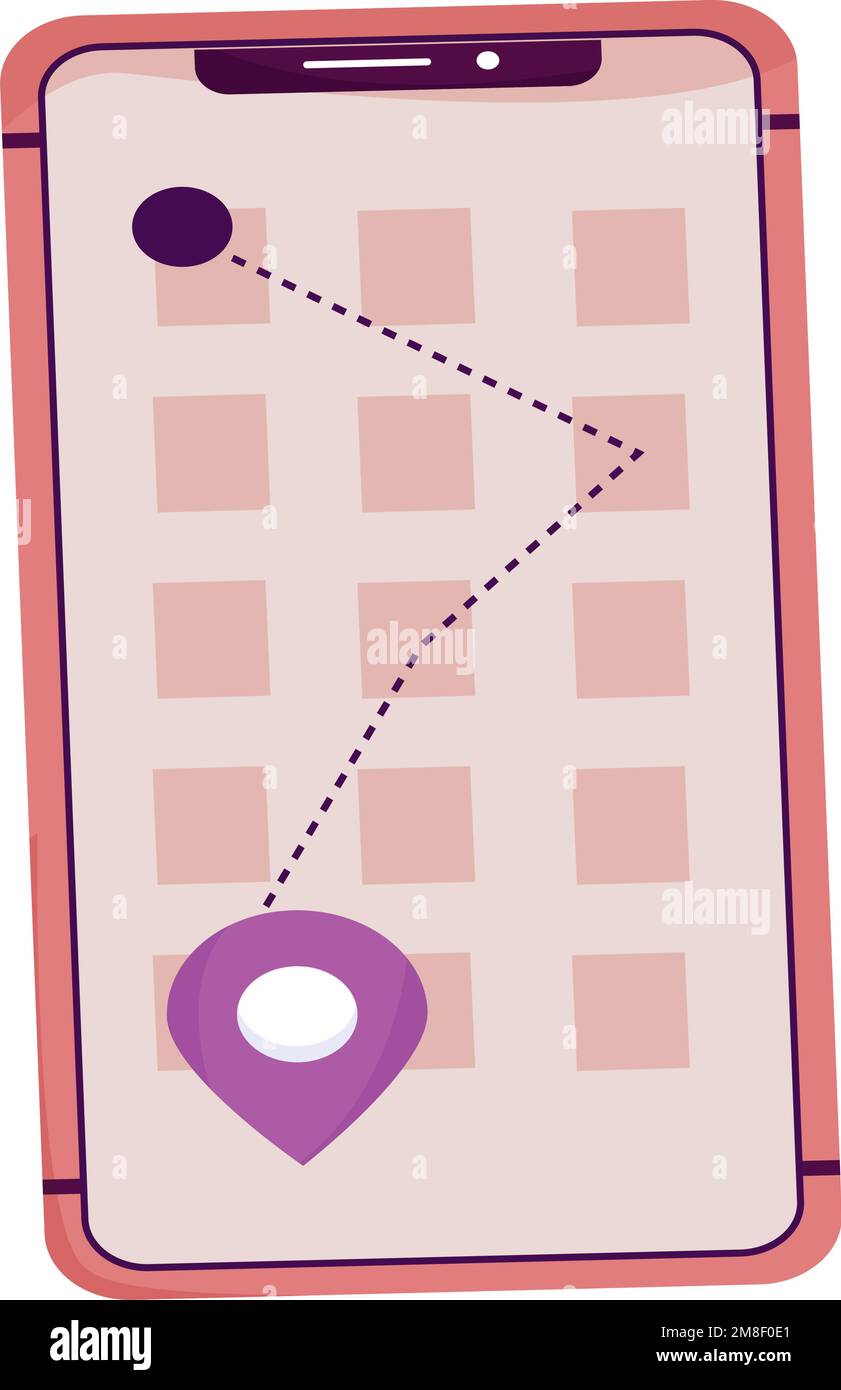 Mobile map app Stock Vector Images - Alamy