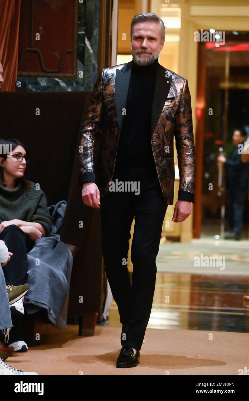 Milan, Italy. 13th Jan, 2023. Milan, Men Fashion Week, Fall Winter 2023